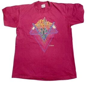 Sedona/large graphic print, vintage on a ONEITA cotton blend/ USA tag t-shirt